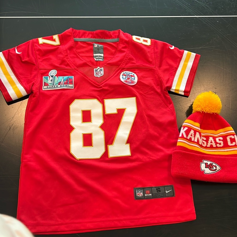 Kids, Travis Kelce jersey, Size small/8